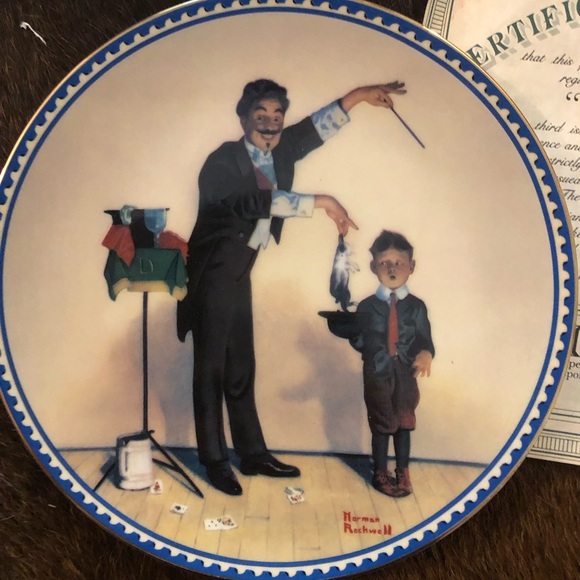 Norman Rockwell Collector Plate Set with certificates - Picture 4 of 9